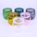 glass dispenser jar bottle glass round glass jar with lid